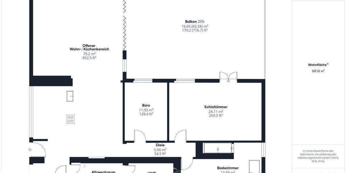 Etagenwohnung Würzburg Lengfeld - 3 Zimmer, 169 m&sup2;, 1.900&euro; | Angebot:25066127