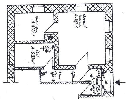 Erdgeschoßwohnung Bad Lausick - 1 Zimmer, 38 m&sup2;, 230&euro; | Angebot:26180293