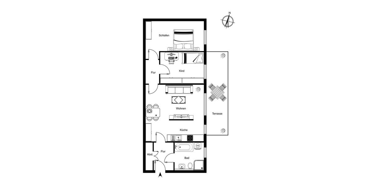 Etagenwohnung Oranienburg - 3 Zimmer, 82 m&sup2;, 1.435&euro; | Angebot:22942775