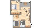 Etagenwohnung Wuppertal Gemarkung Vohwinkel - 2 Zimmer, 51 m&sup2;, 419&euro; | Angebot:26677438