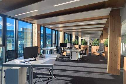 Moderne und stilvolle Büros inkl. Dachterrasse mit Alpenblick in Ottobrunn zu vermieten zimmer