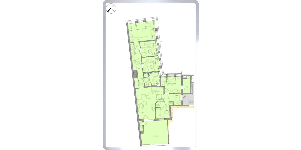 Etagenwohnung Mittweida - 5 Zimmer, 112 m&sup2;, 950&euro; | Angebot:25960902