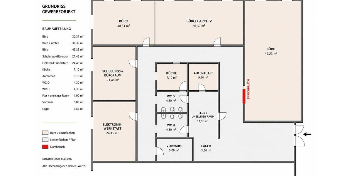 Gewerbeobjekt München Schwabing-Freimann - 4.760&euro; | Angebot:26621889