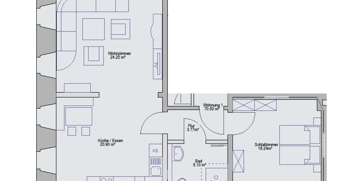 Erdgeschoßwohnung Finnentrop - 3 Zimmer, 70 m&sup2;, 740&euro; | Angebot:26620028