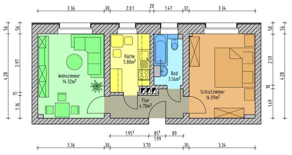 Wohnen. Leben. 2 zimmer