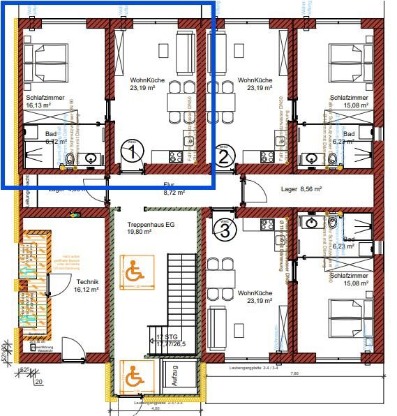 Etagenwohnung Kaufbeuren - 2 Zimmer, 48 m&sup2;, 721&euro; | Angebot:26381388