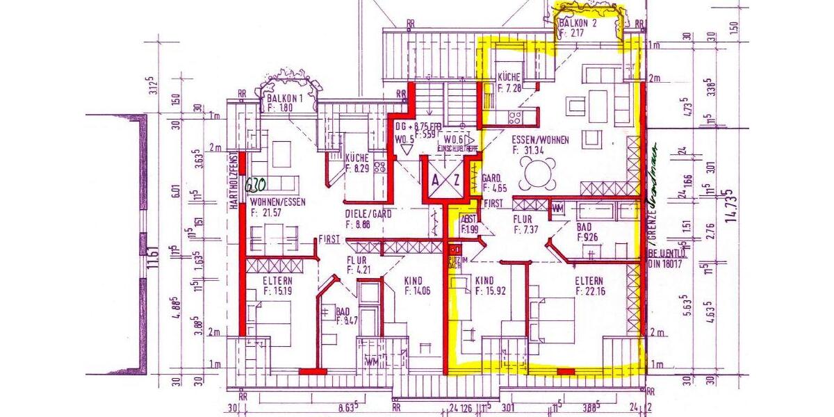 Etagenwohnung Lauda-Königshofen Königshofen - 3 Zimmer, 125 m&sup2;, 710&euro; | Angebot:26035403