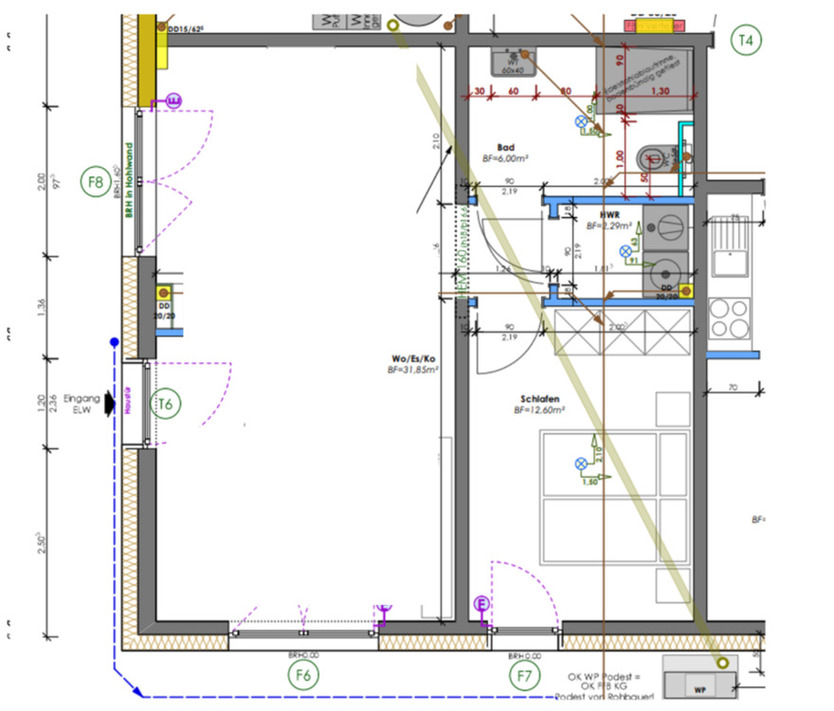 2 ZKB im Neubau - Wohnung zu vermieten
