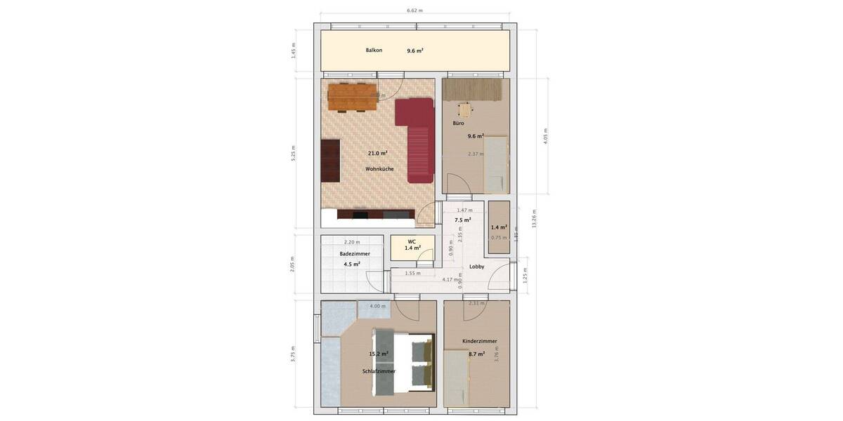 Etagenwohnung München Obergiesing - 4 Zimmer, 76 m&sup2;, 1.950&euro; | Angebot:26874103