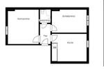 Dachgeschoßwohnung Dortmund - 2 Zimmer, 45 m&sup2;, 560&euro; | Angebot:26647345