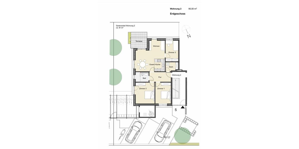 Erdgeschoßwohnung Ostbevern - 4 Zimmer, 96 m&sup2;, 821&euro; | Angebot:26310408