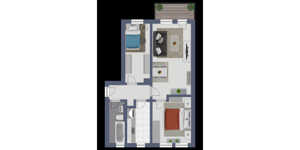 Etagenwohnung Bad Lauchstädt - 3 Zimmer, 58 m&sup2;, 359&euro; | Angebot:25750297
