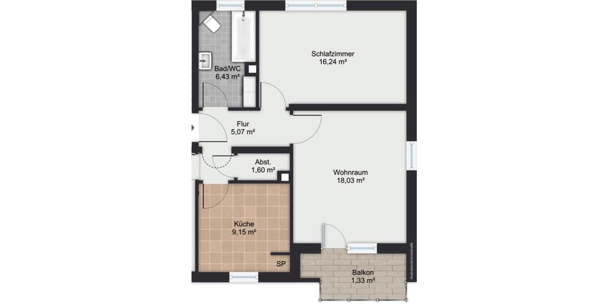 Erdgeschoßwohnung Pegnitz - 2 Zimmer, 58 m&sup2;, 635&euro; | Angebot:24781863