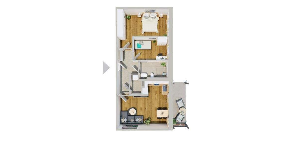 Etagenwohnung Abensberg - 3 Zimmer, 74 m&sup2;, 1.025&euro; | Angebot:25836653