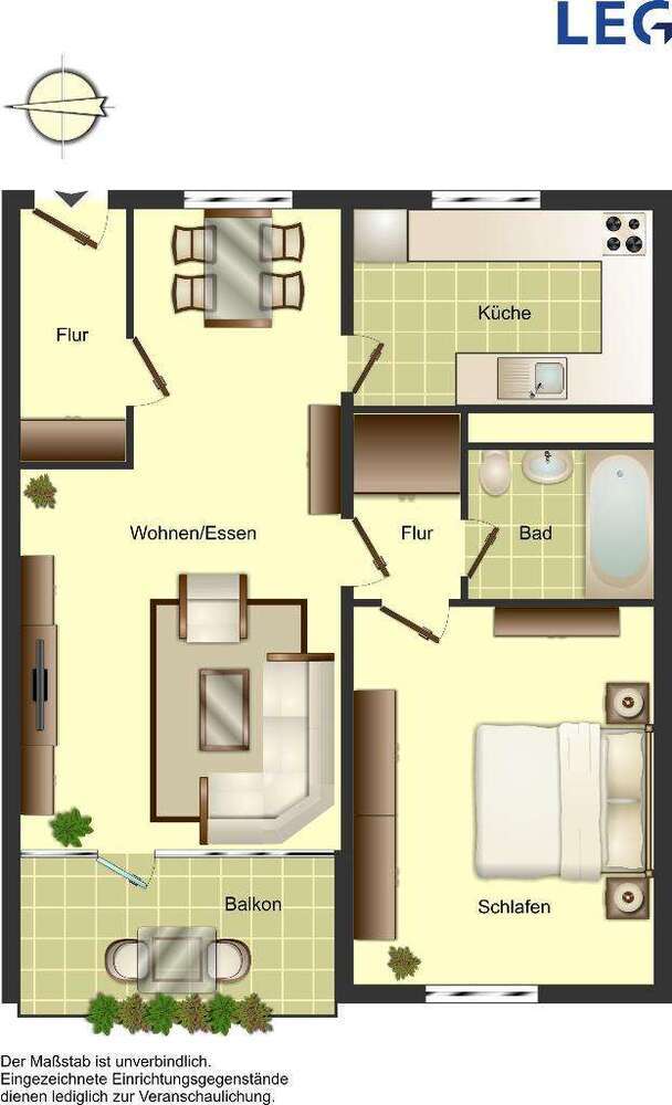 Wohnung zum Mieten in Ratingen 639 € 59.07 m²