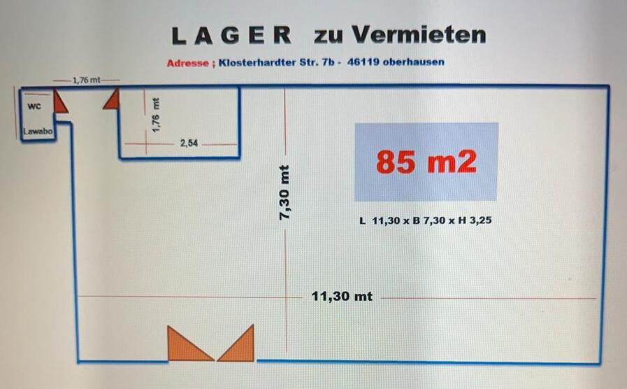 Lager zu vermieten