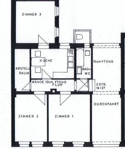 Etagenwohnung Fürth Südstadt - 3 Zimmer, 65 m&sup2;, 815&euro; | Angebot:26155798