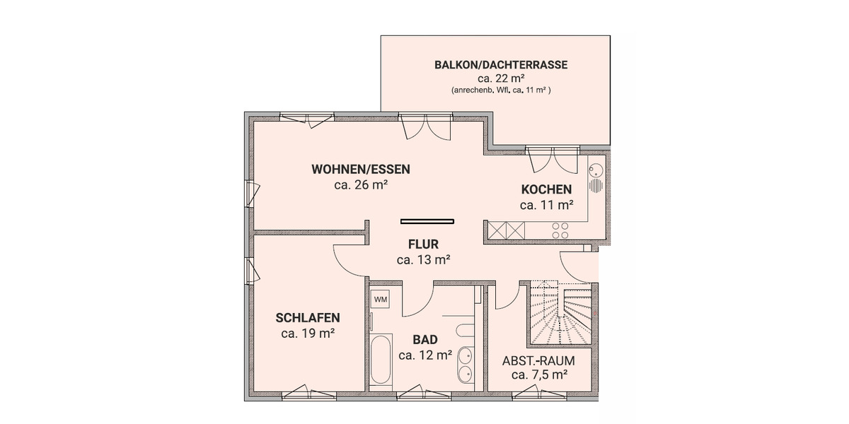 Maisonettenwohnung Bad Düben - 4 Zimmer, 142 m&sup2;, 1.490&euro; | Angebot:25544740