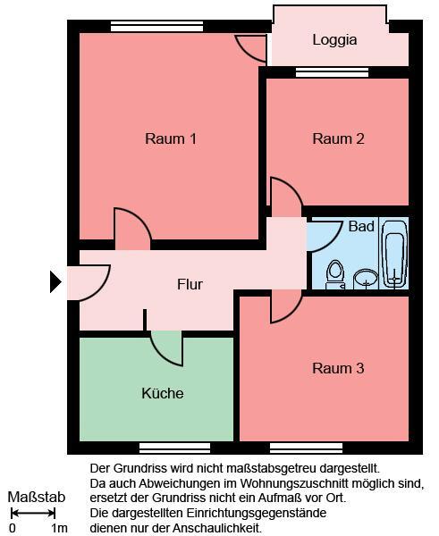 Demnächst frei! 3-Zimmer-Wohnung in Iserlohn Hombruch zimmer