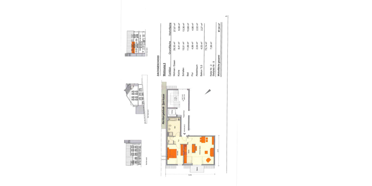 Dachgeschoßwohnung Heringen (Werra) - 2 Zimmer, 67 m&sup2;, 575&euro; | Angebot:25219128