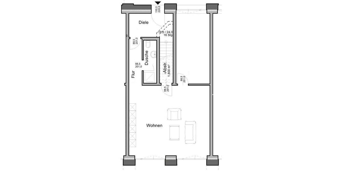 Einfamilienhaus Kalkar - 4 Zimmer, 150 m&sup2;, 1.395&euro; | Angebot:24984500