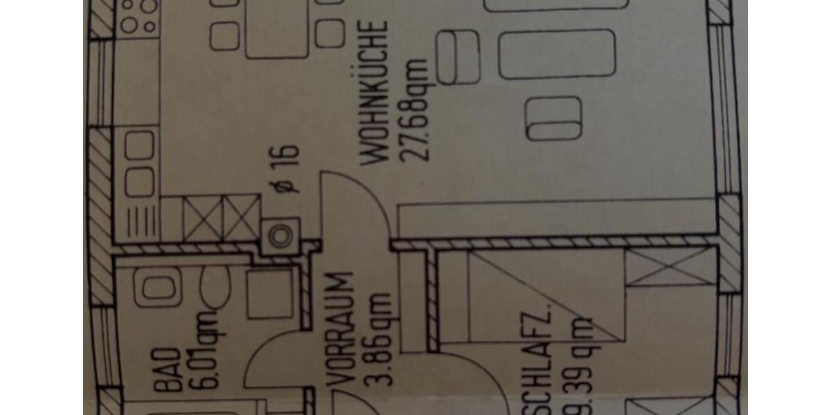 Erdgeschoßwohnung Tittling - 2 Zimmer, 47 m&sup2;, 540&euro; | Angebot:26286984