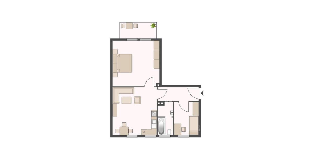 Etagenwohnung Korbach - 3 Zimmer, 68 m&sup2;, 511&euro; | Angebot:26118017