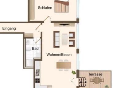 Wohnung Osnabrück Gretesch - 2 Zimmer, 72 m&sup2;, 1.120&euro; | Angebot:26614322