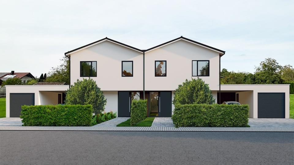 Neubau Doppelhaushälfte ca. 143m2, EH40 mit Garten in Tiefenbach 4 zimmer