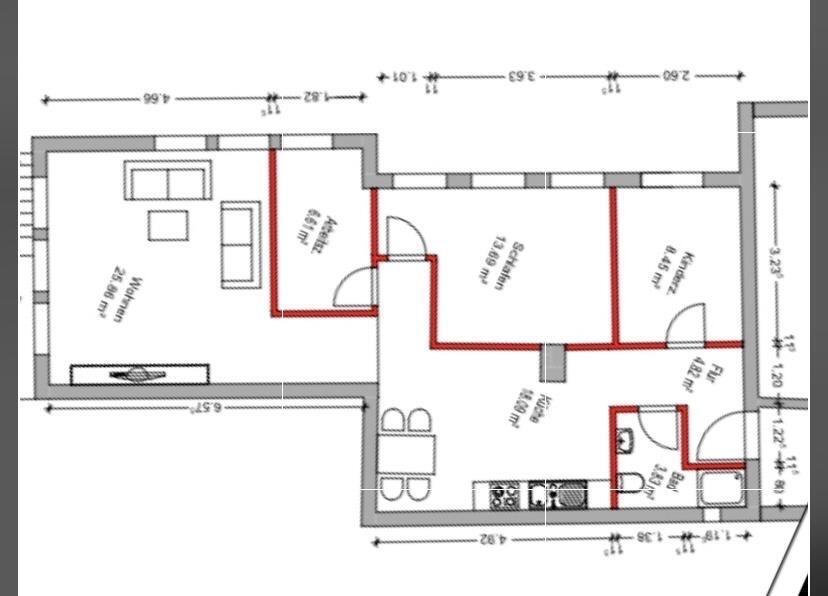 Helle und geräumige Erstbezug 4 Zimmerwohnung mit Terrasse