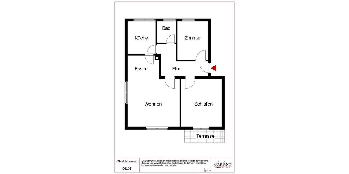 Etagenwohnung Horb am Neckar Horb - 3 Zimmer, 75 m&sup2;, 750&euro; | Angebot:24637375