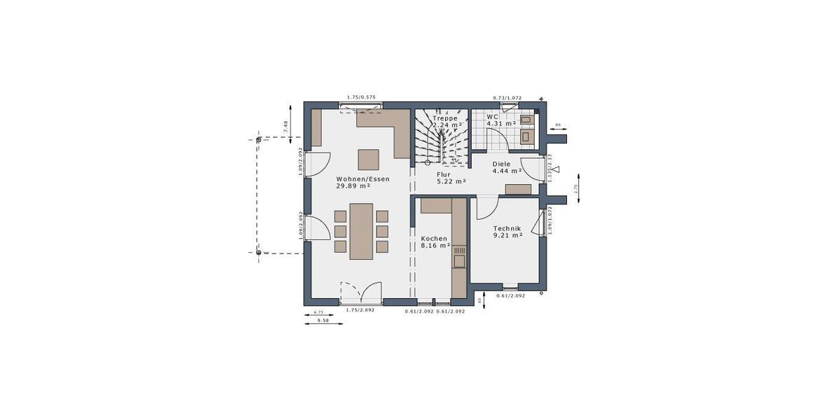 Einfamilienhaus Wehretal - 4 Zimmer, 120 m&sup2;, 1.485&euro; | Angebot:23991357