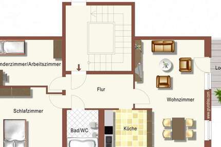 Wohnung Lübben (Spreewald) - 3 Zimmer, 58 m&sup2;, 387&euro; | Angebot:26007276