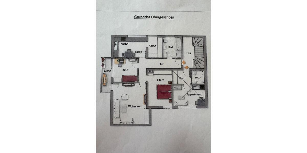 Etagenwohnung Volkach - 3 Zimmer, 91 m&sup2;, 840&euro; | Angebot:26338934