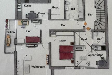 Wohnung Volkach - 3 Zimmer, 91 m&sup2;, 840&euro; | Angebot:26338934
