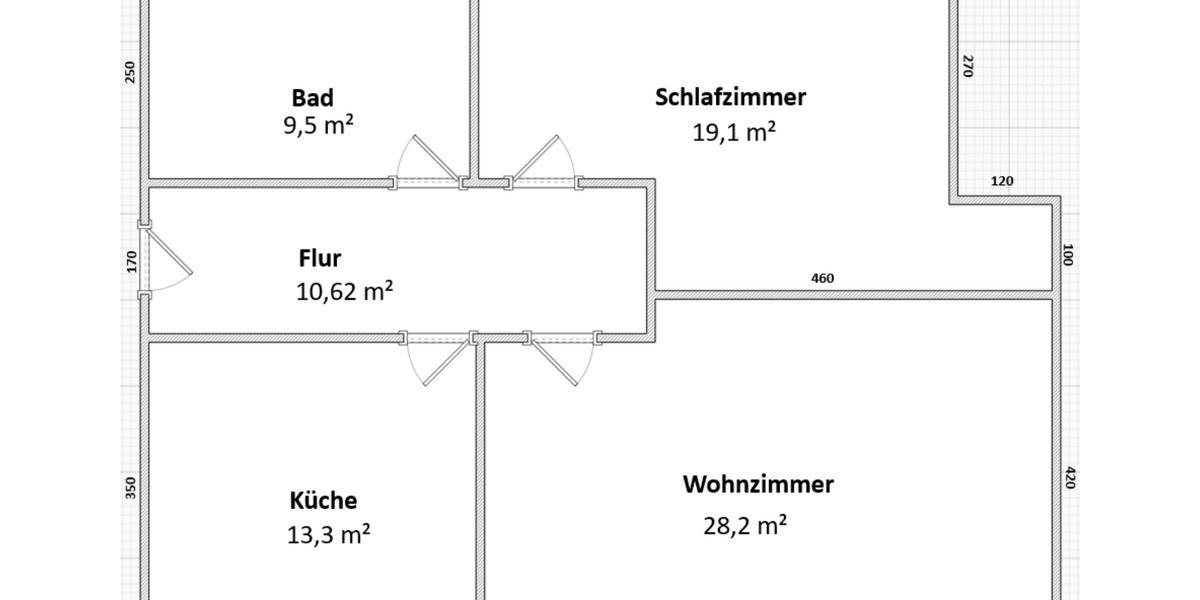 Dachgeschoßwohnung Wolfsburg Almke - 2 Zimmer, 80 m&sup2;, 720&euro; | Angebot:25884003