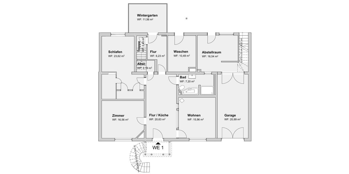 Erdgeschoßwohnung Göttingen Nordstadt - 3 Zimmer, 120 m&sup2;, 1.600&euro; | Angebot:25842997