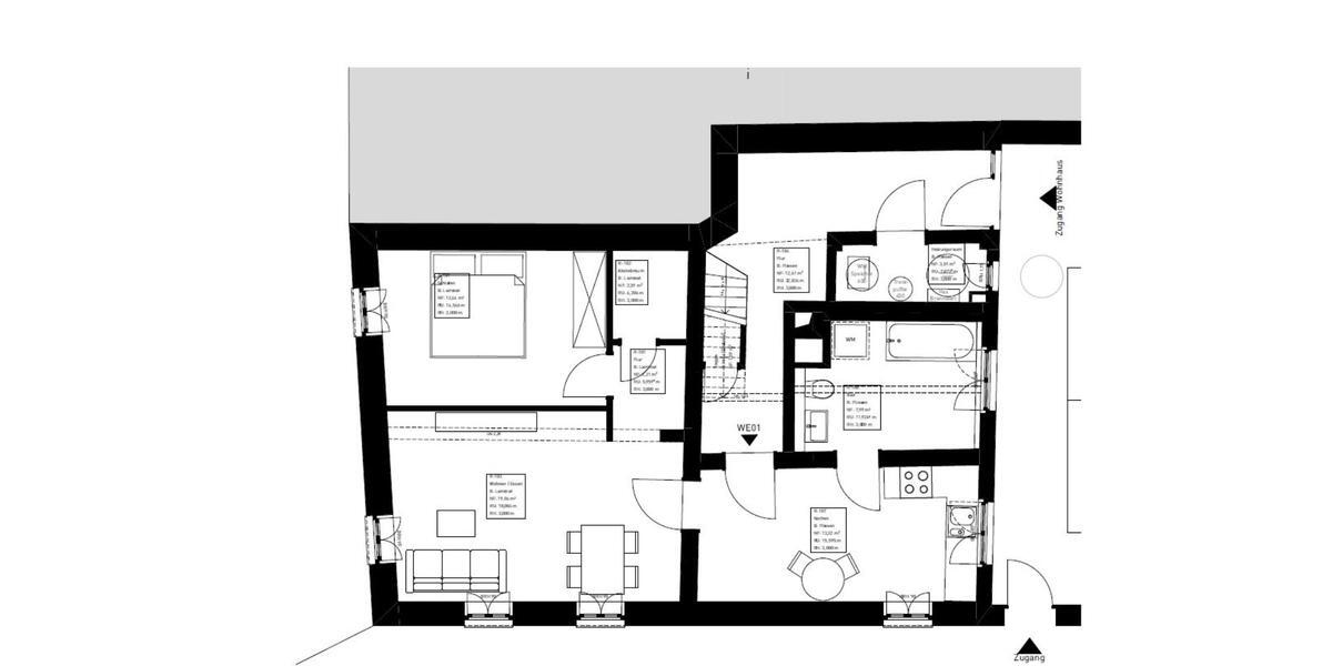 Erdgeschoßwohnung Ilbesheim bei Landau in der Pfalz - 2 Zimmer, 55 m&sup2;, 790&euro; | Angebot:22634340
