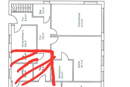 Wohnung Reinstorf - 3 Zimmer, 140 m&sup2;, 1.200&euro; | Angebot:25323087