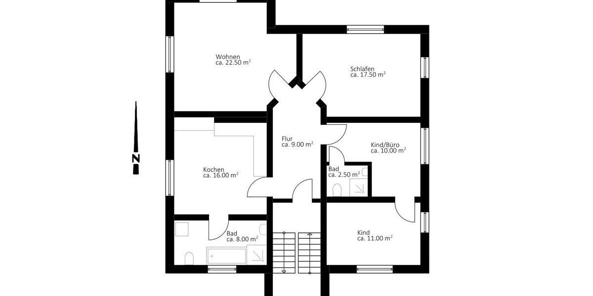 Etagenwohnung Harztor - 4 Zimmer, 96 m&sup2;, 600&euro; | Angebot:26550446