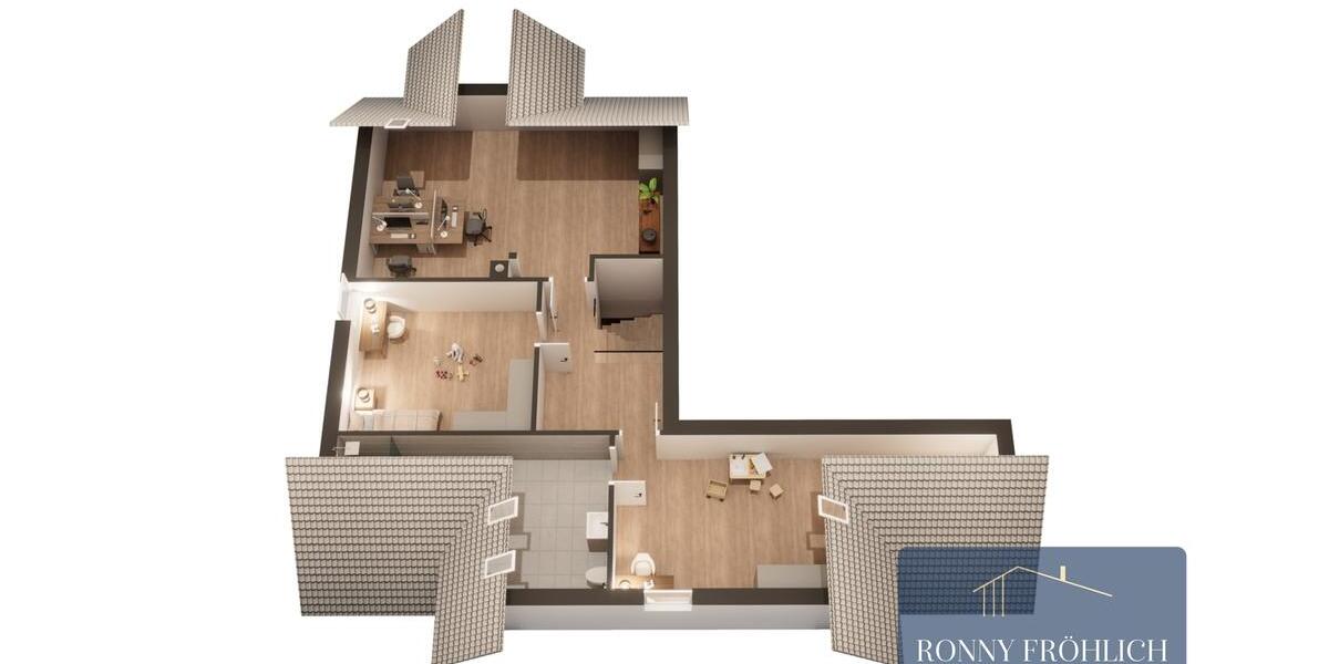 Dachgeschoßwohnung Aue-Bad Schlema Bad Schlema - 5 Zimmer, 137 m&sup2;, 1.295&euro; | Angebot:26351150