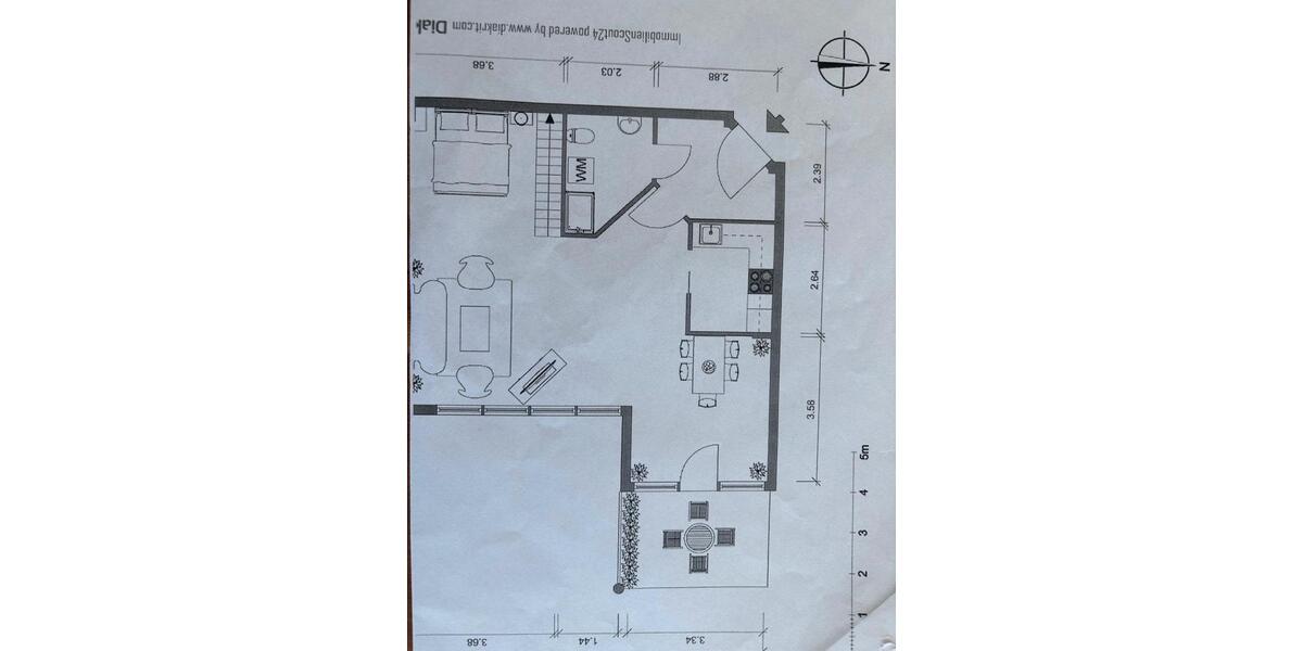 Etagenwohnung Darmstadt - 2 Zimmer, 70 m&sup2;, 1.050&euro; | Angebot:26623574