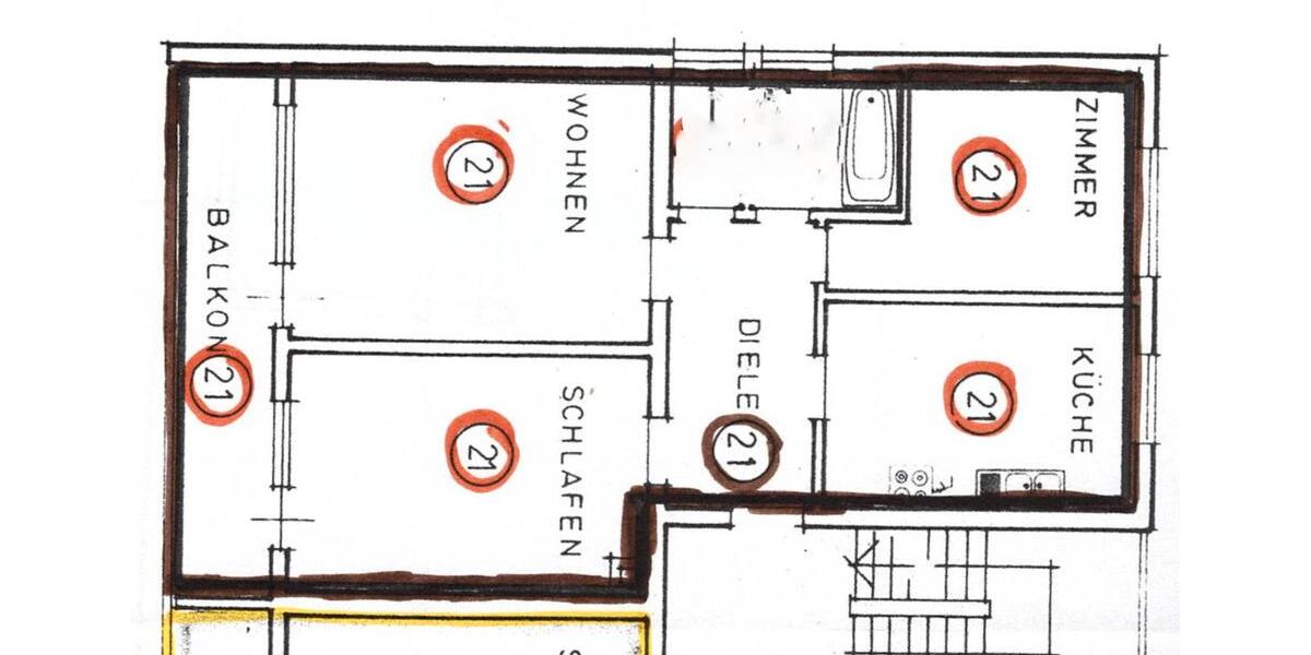 Dachgeschoßwohnung Haßmersheim - 3 Zimmer, 73 m&sup2;, 750&euro; | Angebot:26595160