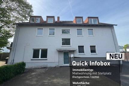 Wohnung Bönen - 2 Zimmer, 55 m&sup2;, 465&euro; | Angebot:26569598