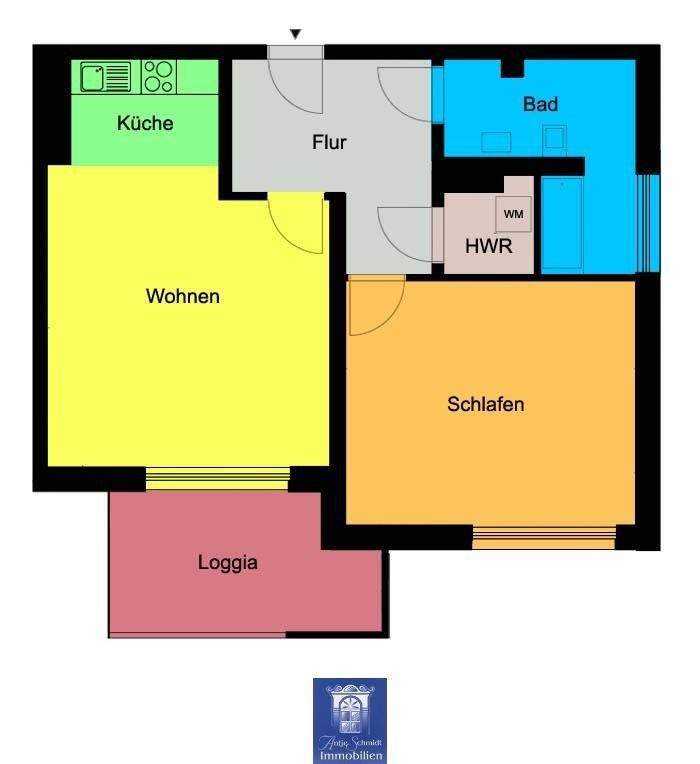 Attraktive Neubauwohnung mit Einbauküche und Loggia in der Dresdner Innenstadt! 2 zimmer