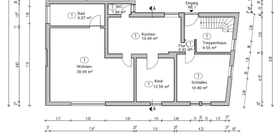 Erdgeschoßwohnung Limburg an der Lahn Lindenholzhausen - 3 Zimmer, 103 m&sup2;, 800&euro; | Angebot:24750621