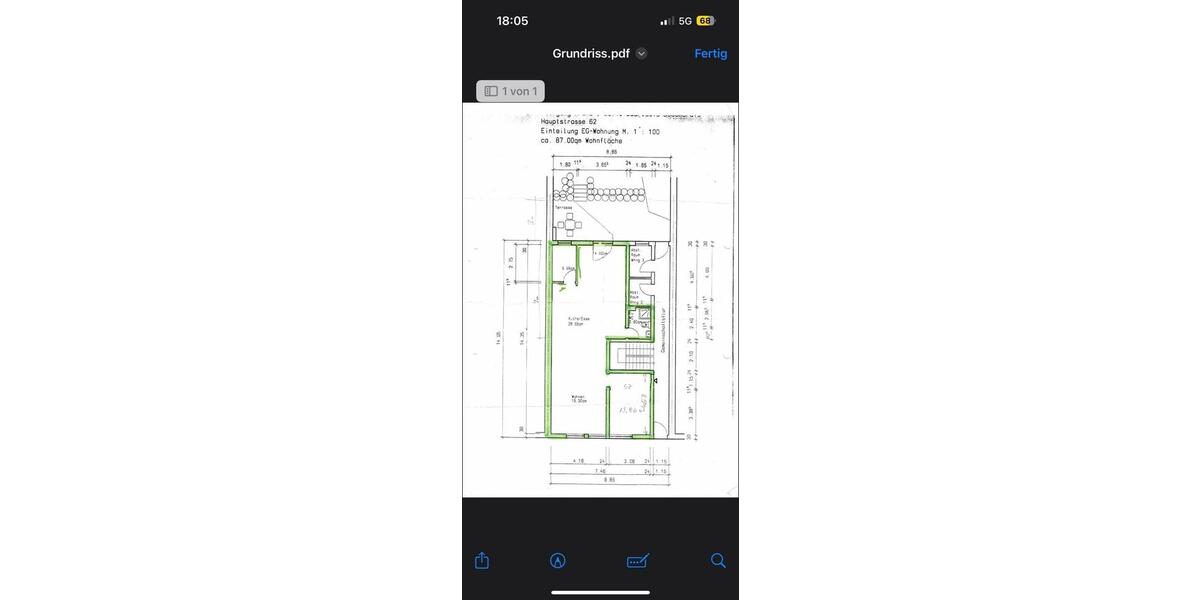 Erdgeschoßwohnung Saarlouis - 2 Zimmer, 85 m&sup2;, 850&euro; | Angebot:26496438