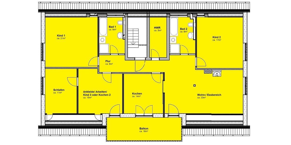 Dachgeschoßwohnung Wismar Altstadt - 5 Zimmer, 144 m&sup2;, 1.550&euro; | Angebot:25813650
