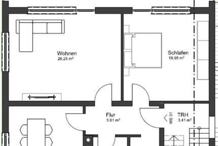 Moderne 2,5-Zimmer-Wohnung in Strullendorf (provisionsfrei) 2.5 zimmer