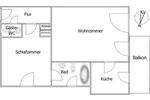 Hochparterre Kierspe - 2 Zimmer, 59 m&sup2;, 430&euro; | Angebot:26591355